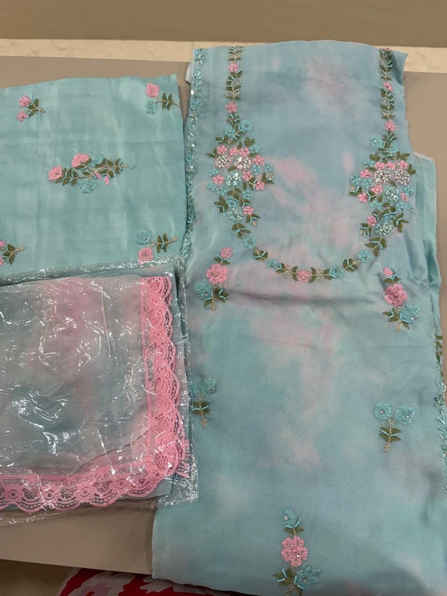 Unstitched dress material